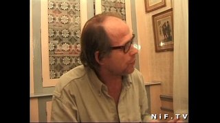 Ffrangeg babe melyn fucked a jizzed ar ei boobs