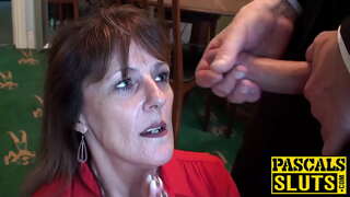 Bercerai wanita matang Pandora menikmati setelah tunduk seks