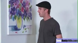 (МИА Лелани) Ыстық үлкен дөңгелек сиськи әйелі жақсы көреді Intercorse клип-19